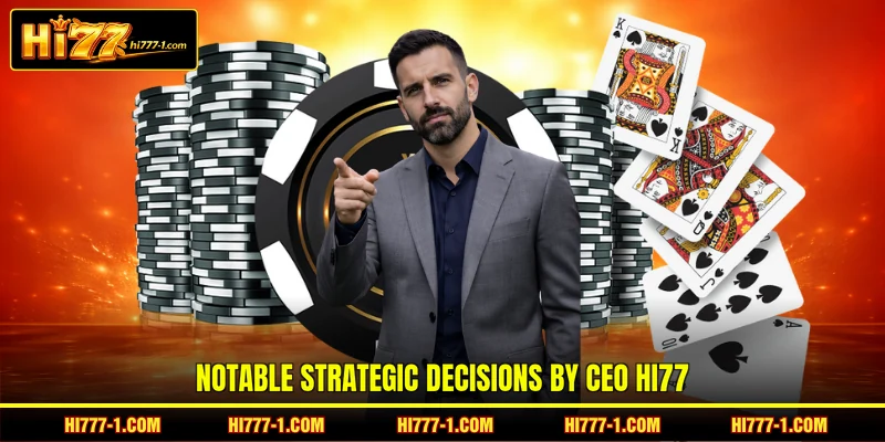 Notable strategic decisions by CEO HI77